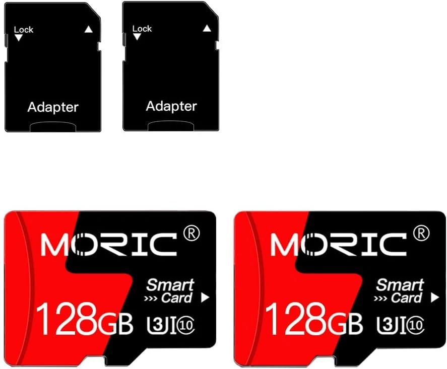 2 Pack 128GB Micro SD Card with Adapter High Speed Memory Card (C10 A1)