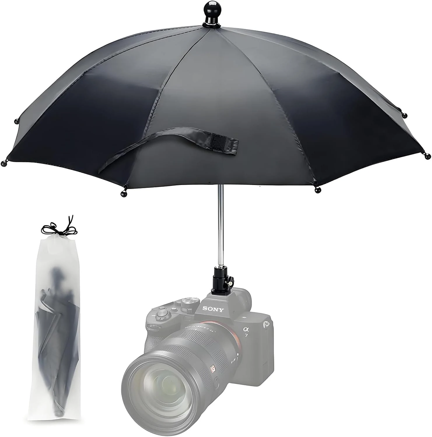 DSLR Mirrorless Camera Hot Shoe Umbrella Rain Cover Protector Sunshade