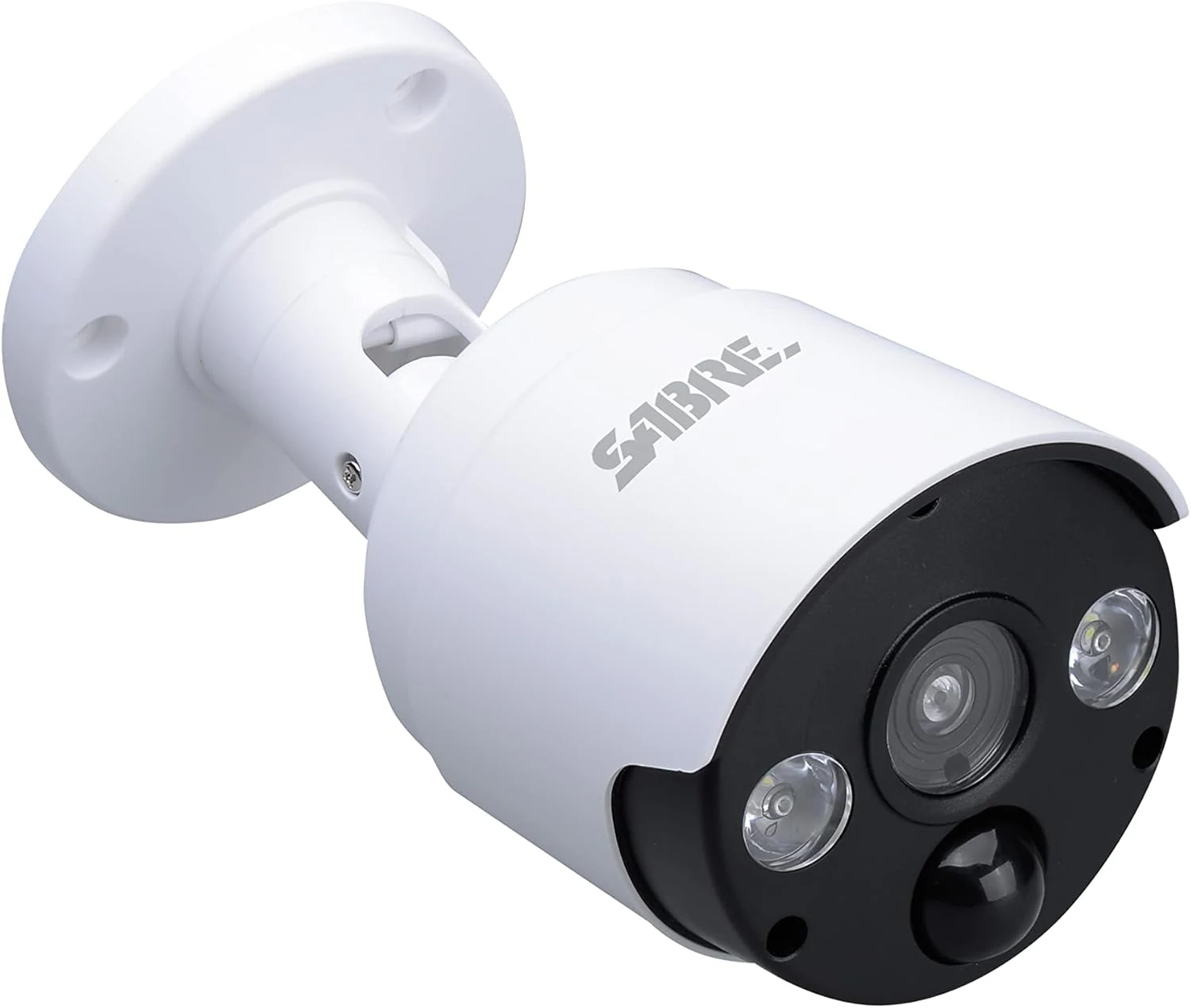 Sabre Outdoor Motion Sensor Light with Realistic Camera Design, Two 100 Lumen LED Lights, Continuous Blinking LED Light