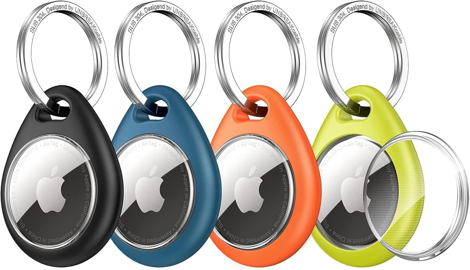 UNBREAKcable for Apple AirTag Holder (4-Pack)