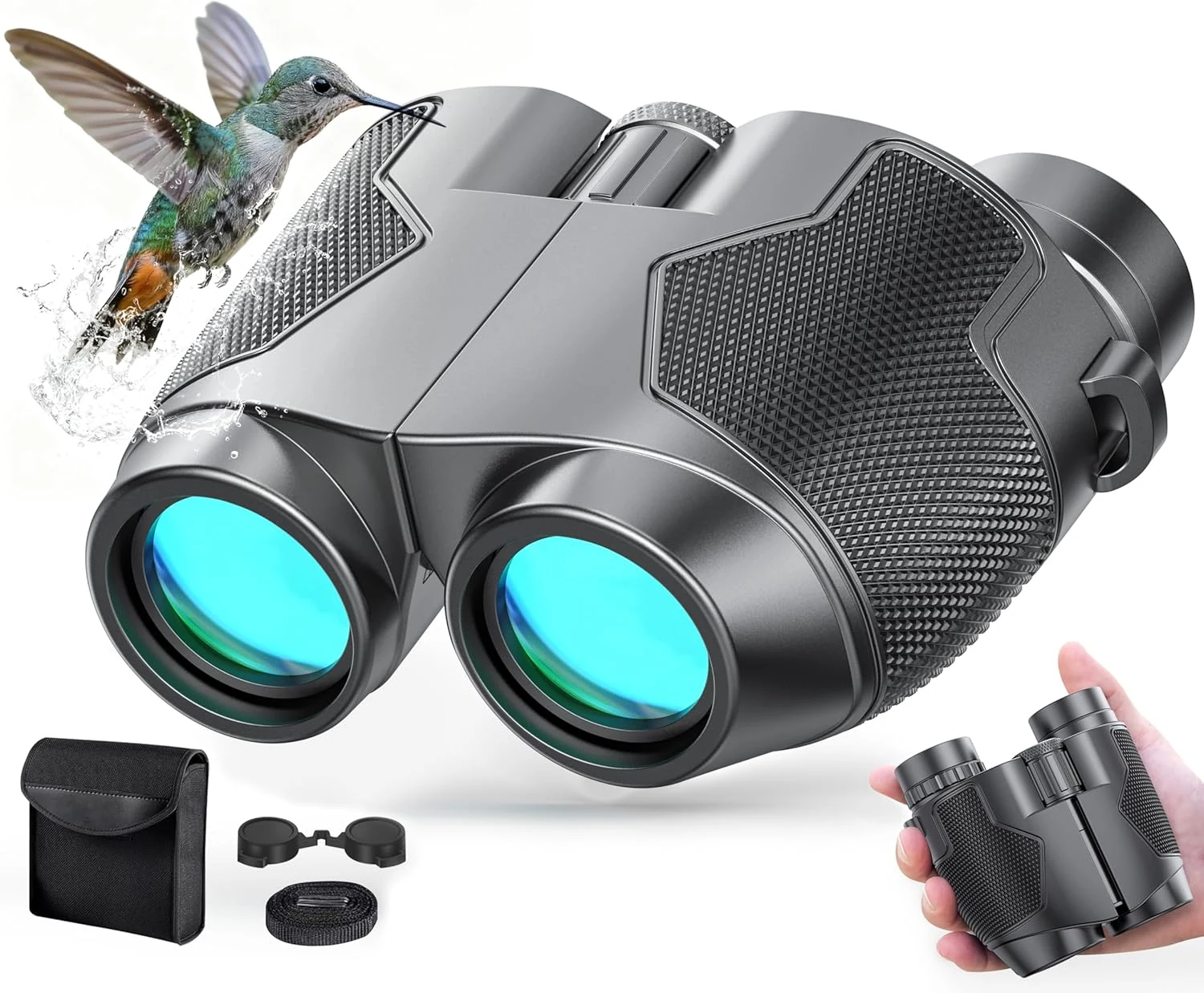Binoculars 12x25 for Adults and Kids Night Vision Binoculars Compact review