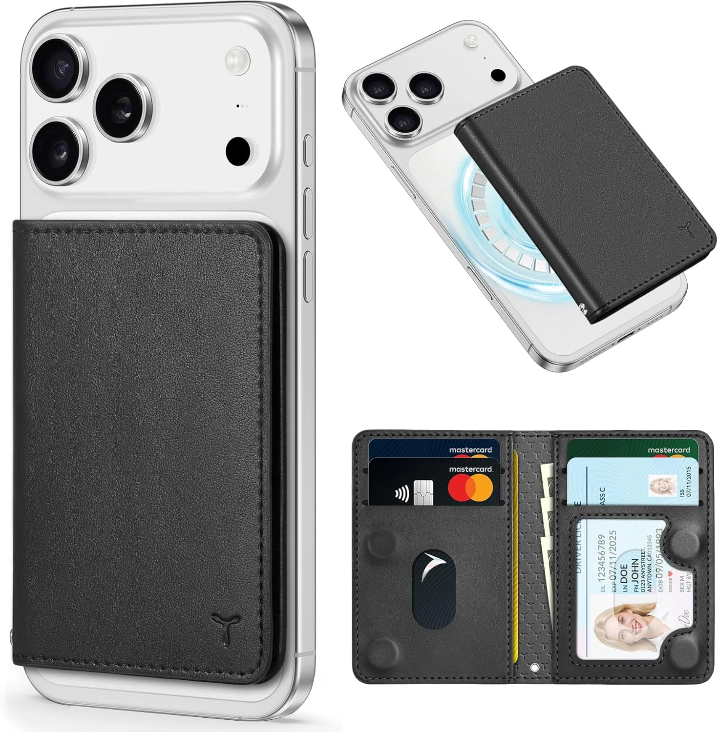 TUCCH for Magsafe Wallet with 6 Card Holders, RFID Blocking