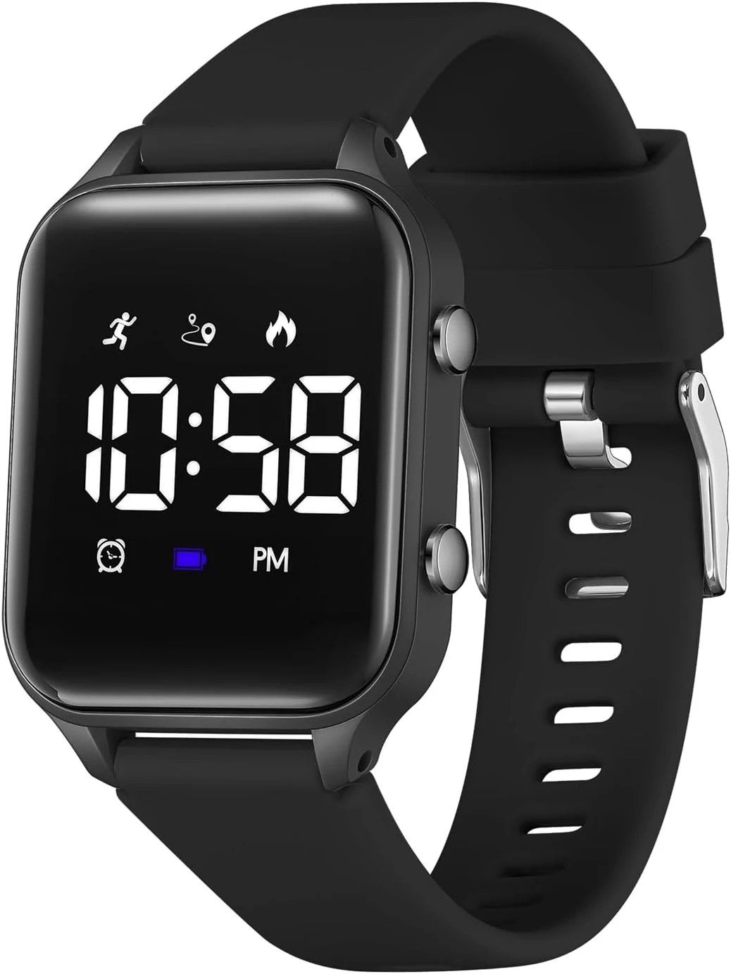 Kids Digital Watches for Boys Girls, Sports Watch with Fitness Tracker, Pedometer, Alarm Clocks, Stopwatch, No App Needed Waterproof Kids Watch