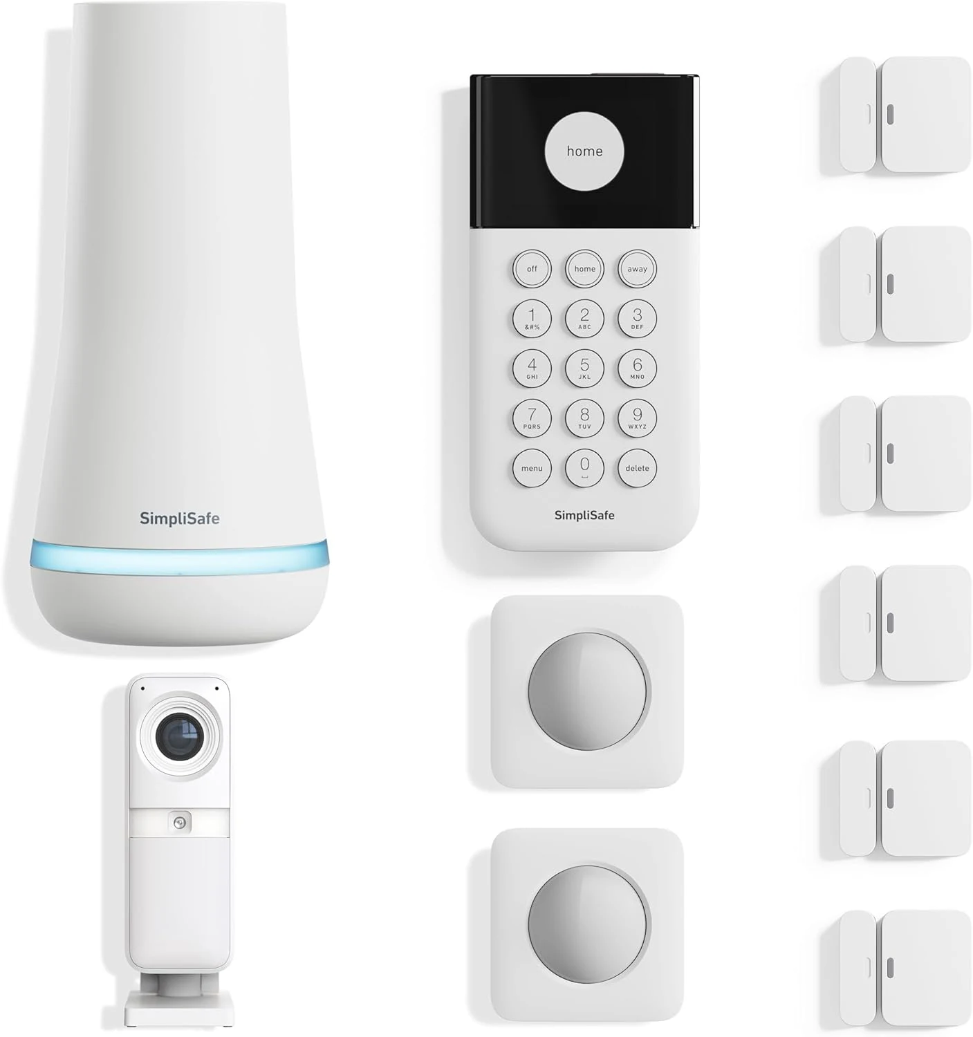 SimpliSafe 11 Piece Wireless Home Security System Gen 3 with Wireless Indoor HD Camera