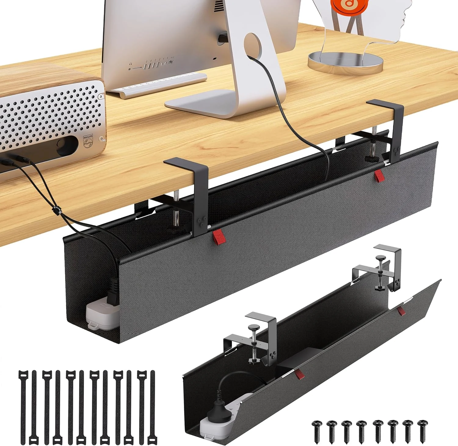 Cotohim Under Desk Cable Management Tray