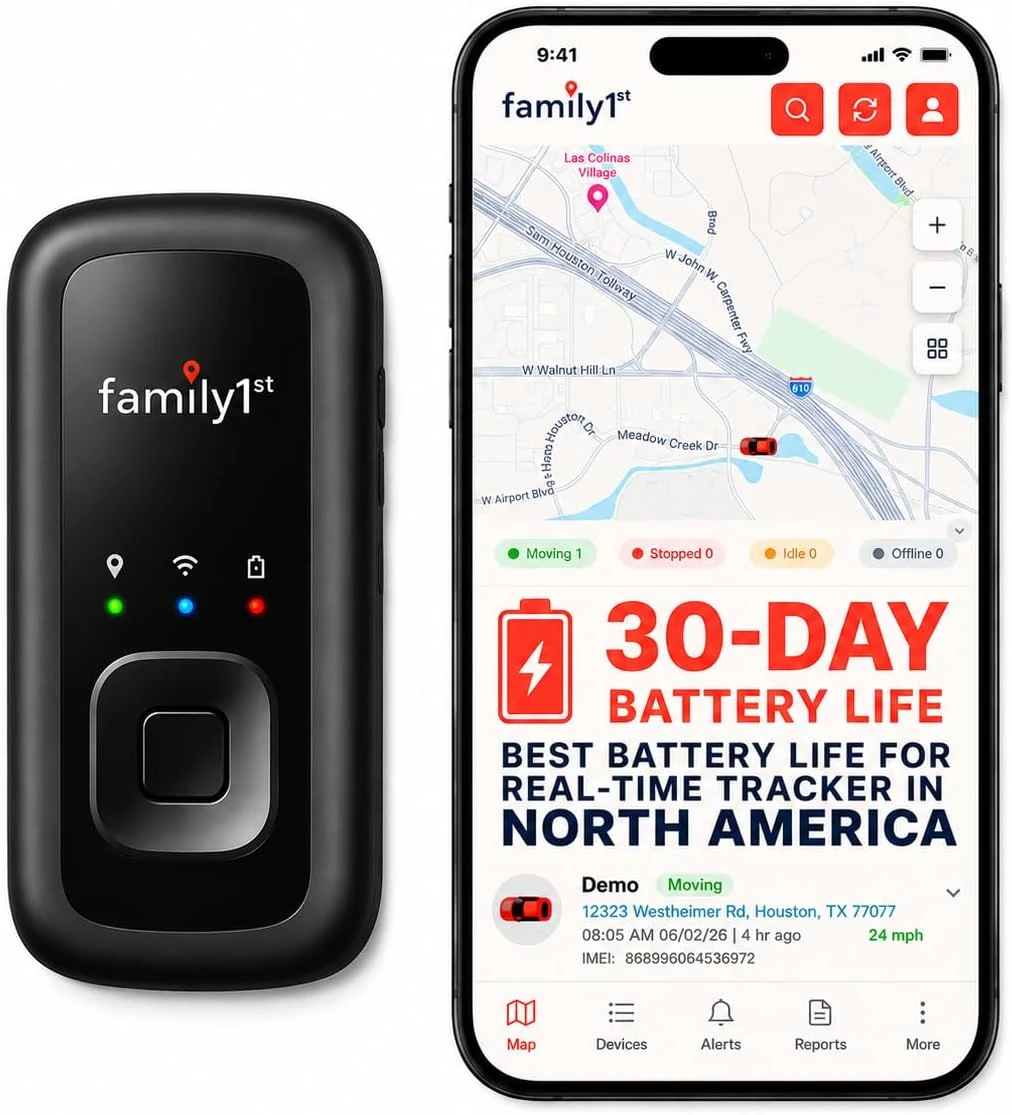 Family1st Portable Automobile GPS Trackers for Vehicles, Cars, Loved Ones
