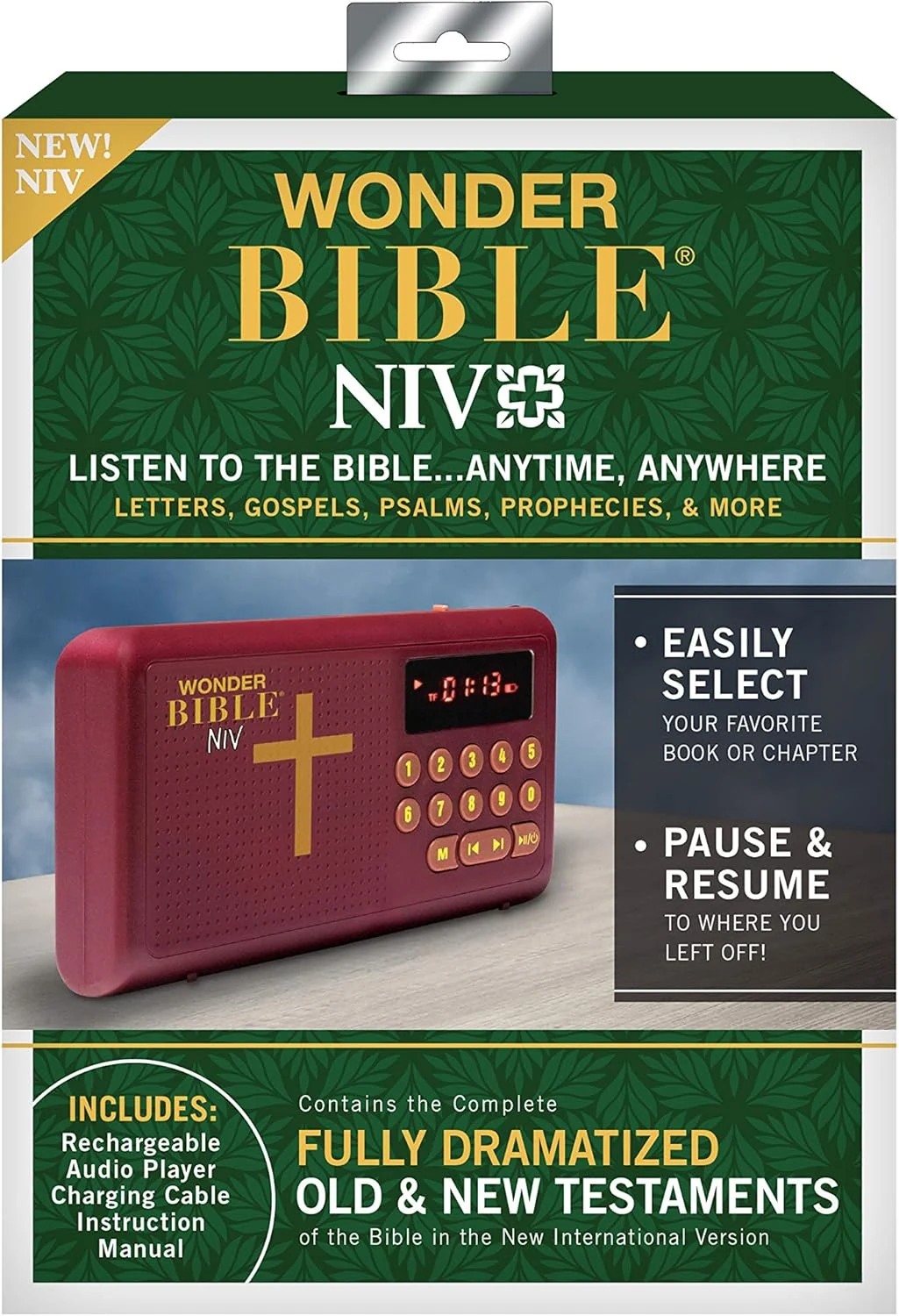 Wonder Bible NIV- The Audio Bible Player That You Can Listen to in English, New International Version, New & Old Testament