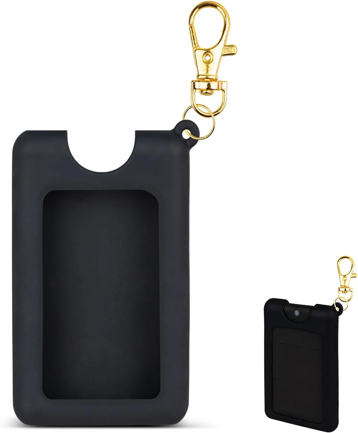 Silicone Case Compatible with Noshinku Pocket Hand Sanitizer, Protective Case with Keychain for Travel Size
