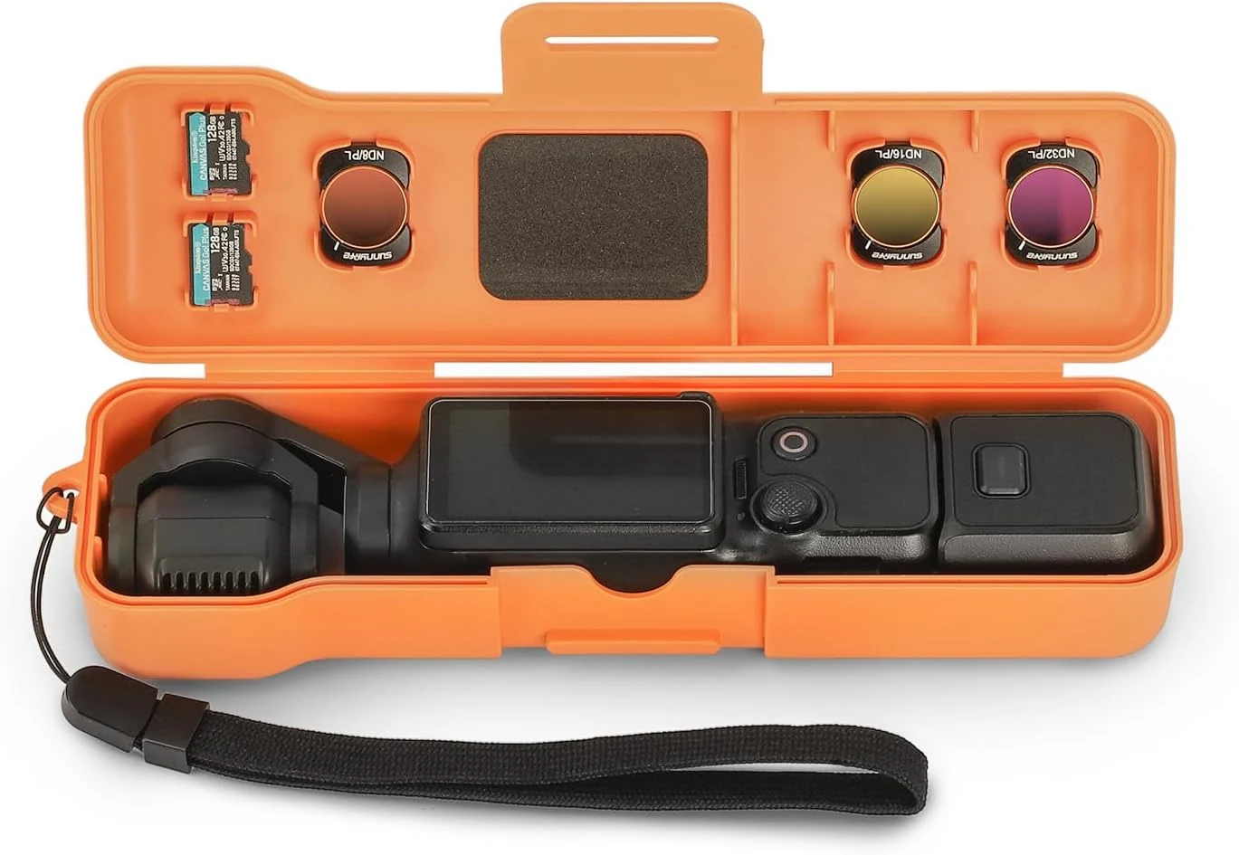 Travel Waterproof Case for Dji Osmo Pocket 3 Creator Combo/Xtra Muse Accessories (Orange)