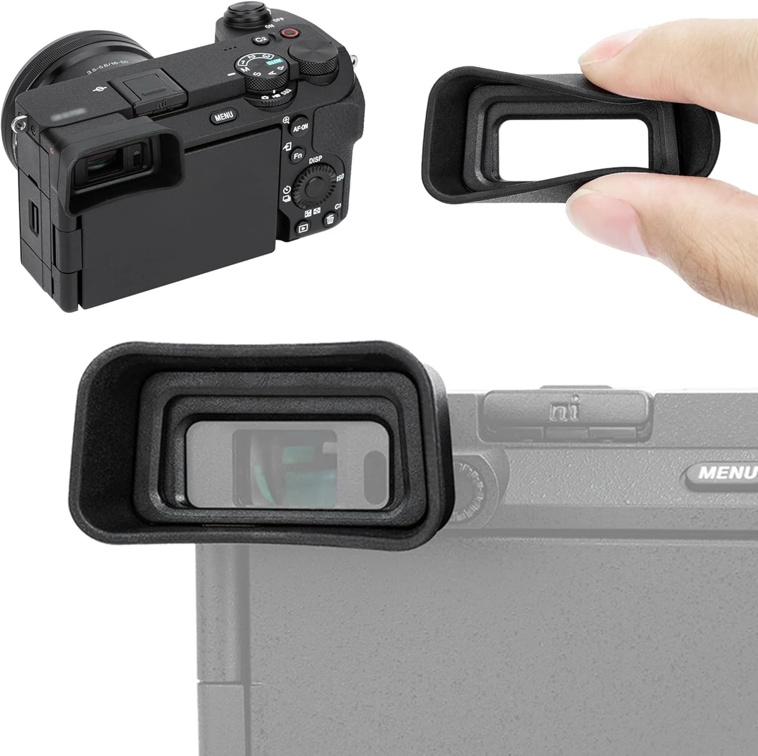 A6700 Eyecup Eyepiece, Soft Silicon Extended Camera Eye Cup Viewfinder review