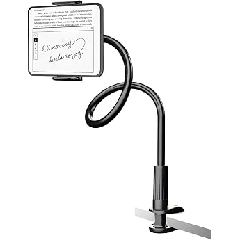 SH Adjustable Kindle Stand for Reading in Bed, Kindle Holder, Tablet Bed Holder with Arm Mount