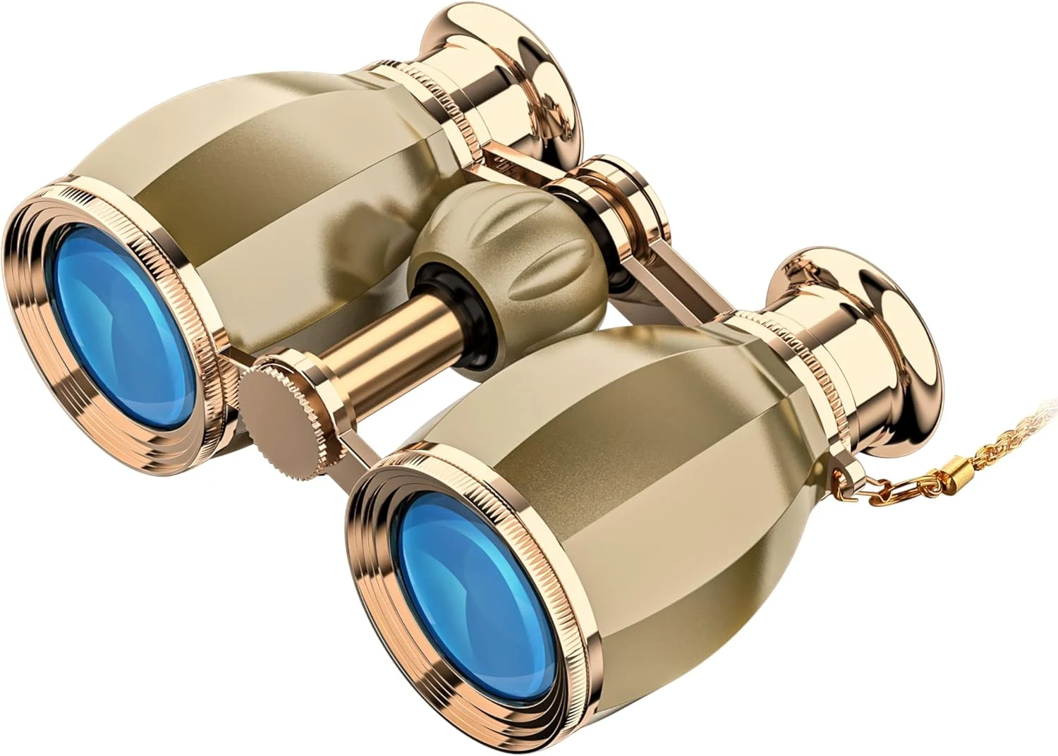 ESSLNB Opera Glasses Binoculars for Women Adults 4X30mm Theater Glasses (Gold)