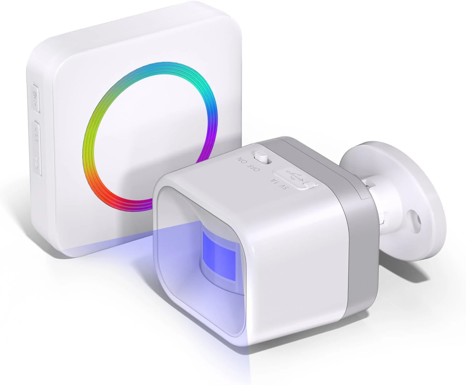 COTINSE Wireless Driveway Alarm (Motion Sensor Door Chime, 58 Melodies, 500FT Range)