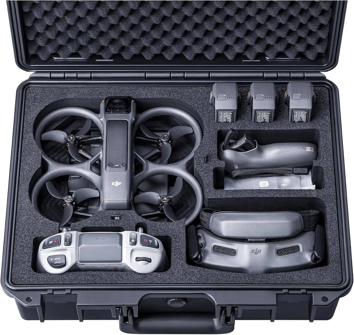 Lykus Titan AT200 Waterproof Hard Case for DJI Avata 2, Goggles 3 (Not N3), RC Motion 3, FPV Remote Controller 3