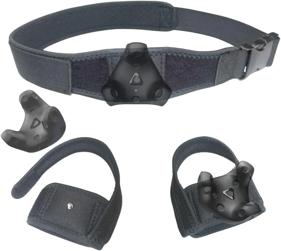 VR Tracker Straps Waist+Feets 3 in1(New Model for 2024), for Vive Tracker, Ultimate Tracker, Tundra Tracker