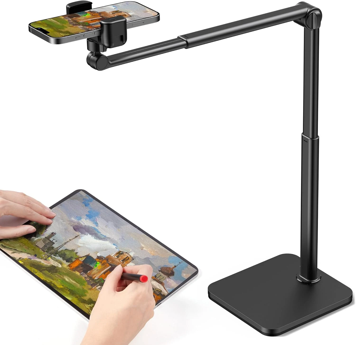 InnoGear Overhead Phone Mount, Heavy Duty Aluminum Phone Stand Tabletop review
