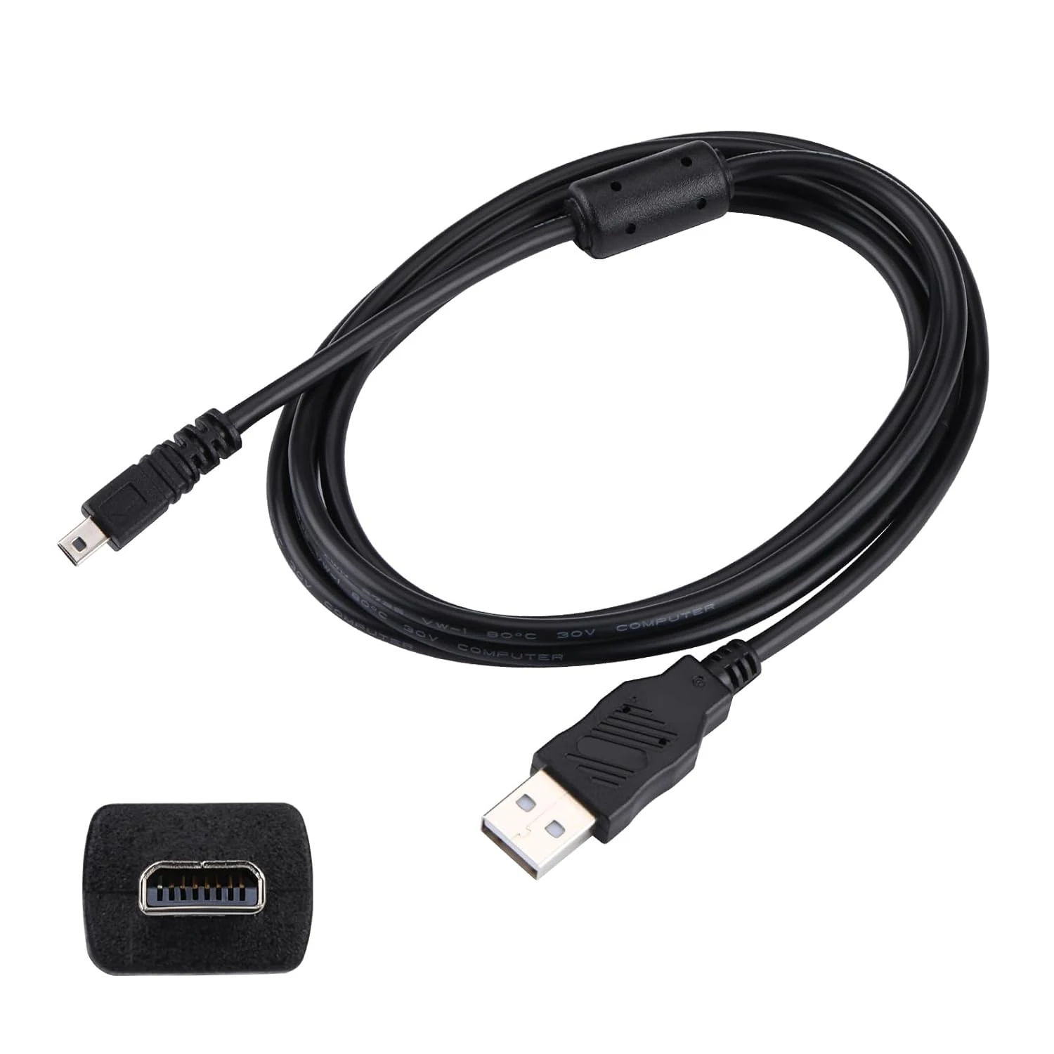 Charger Cable for Panasonic Lumix DMC-ZS50 ZS25 LX5 LX100 FX80 FX9 FX90 FZ50 FZ200