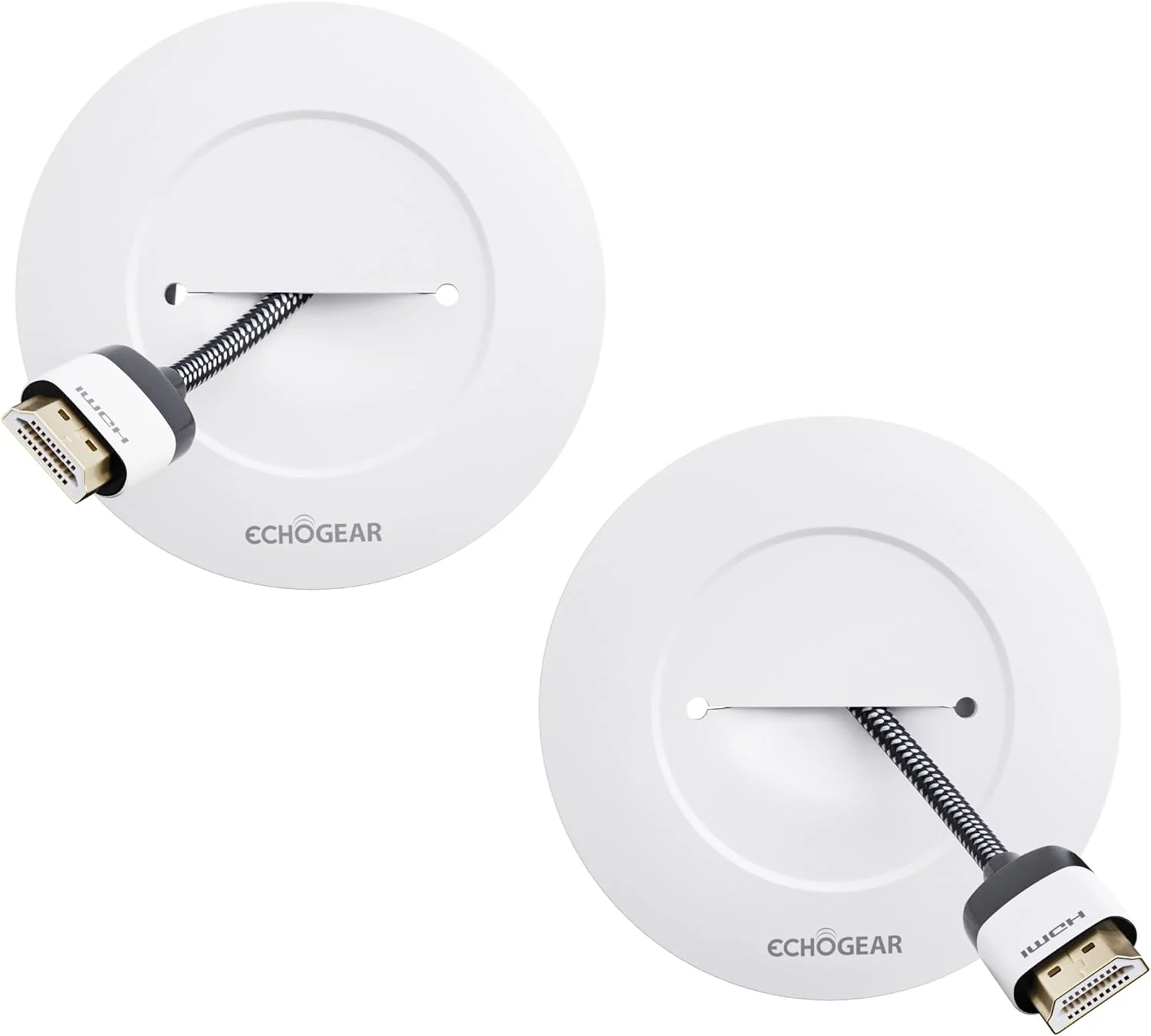 ECHOGEAR TV Cord Hider for Wall Mounted TV (White)