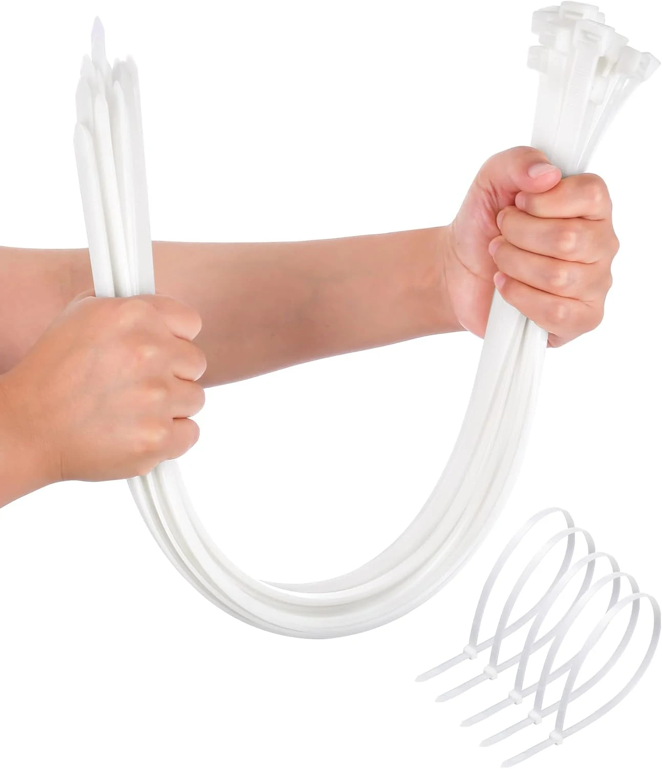 Large Zip Ties Heavy Duty Outdoor 24 inch (50 Pack)
