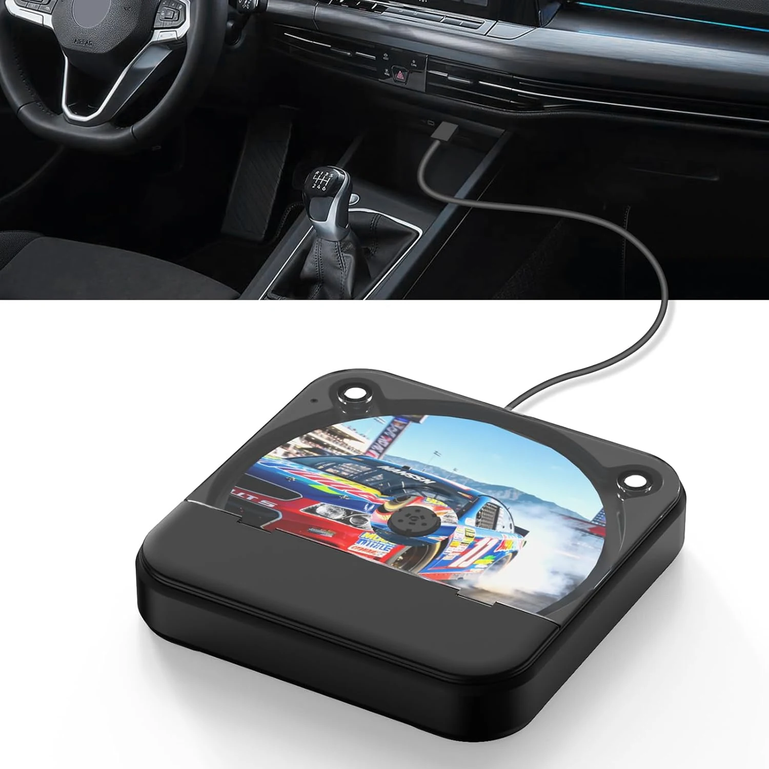 MONODEAL CD Player for Car with USB/AUX Port, External CD review