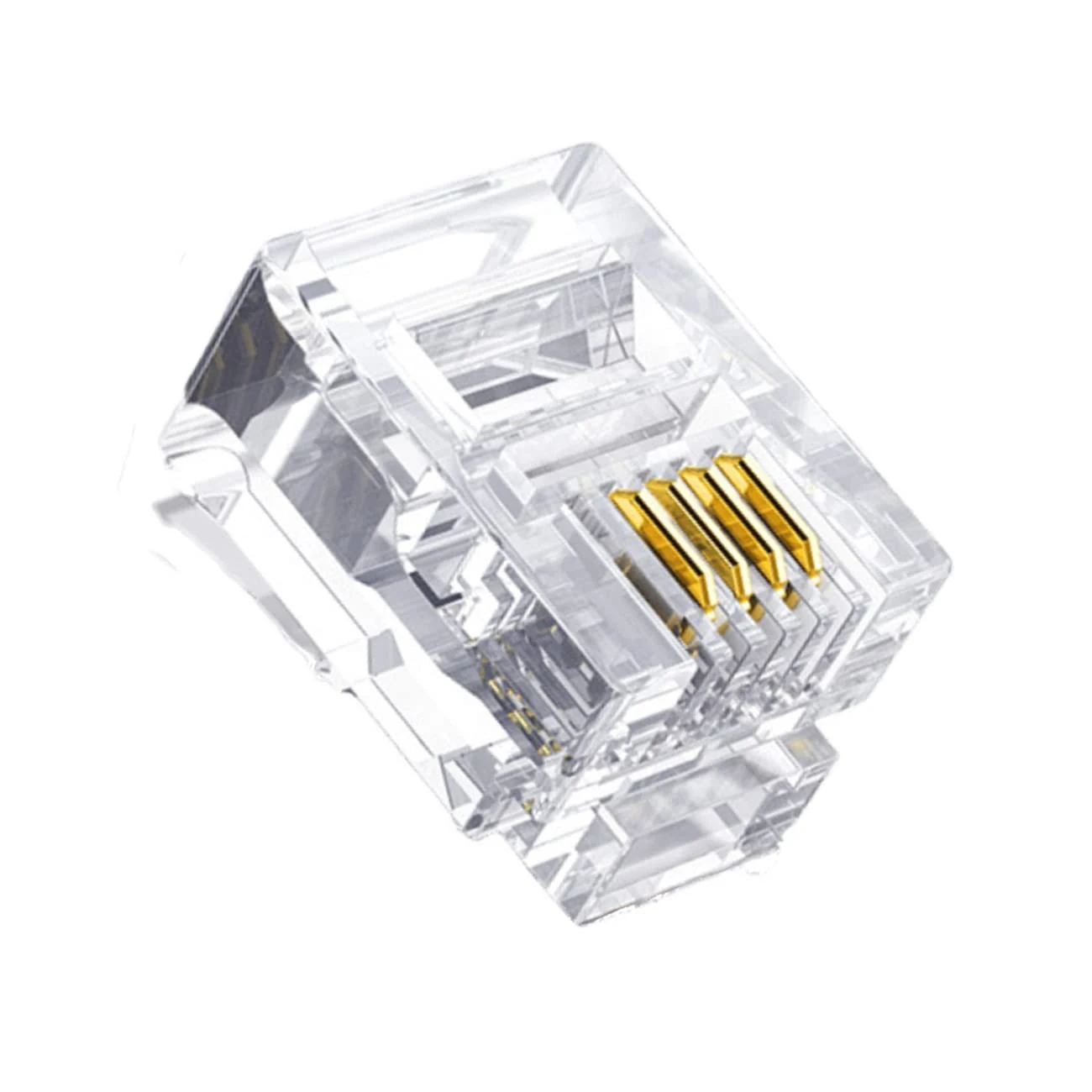 RJ11 Connectors 25 Pack 6P4C Plug Telephone Modular Plug Phone review