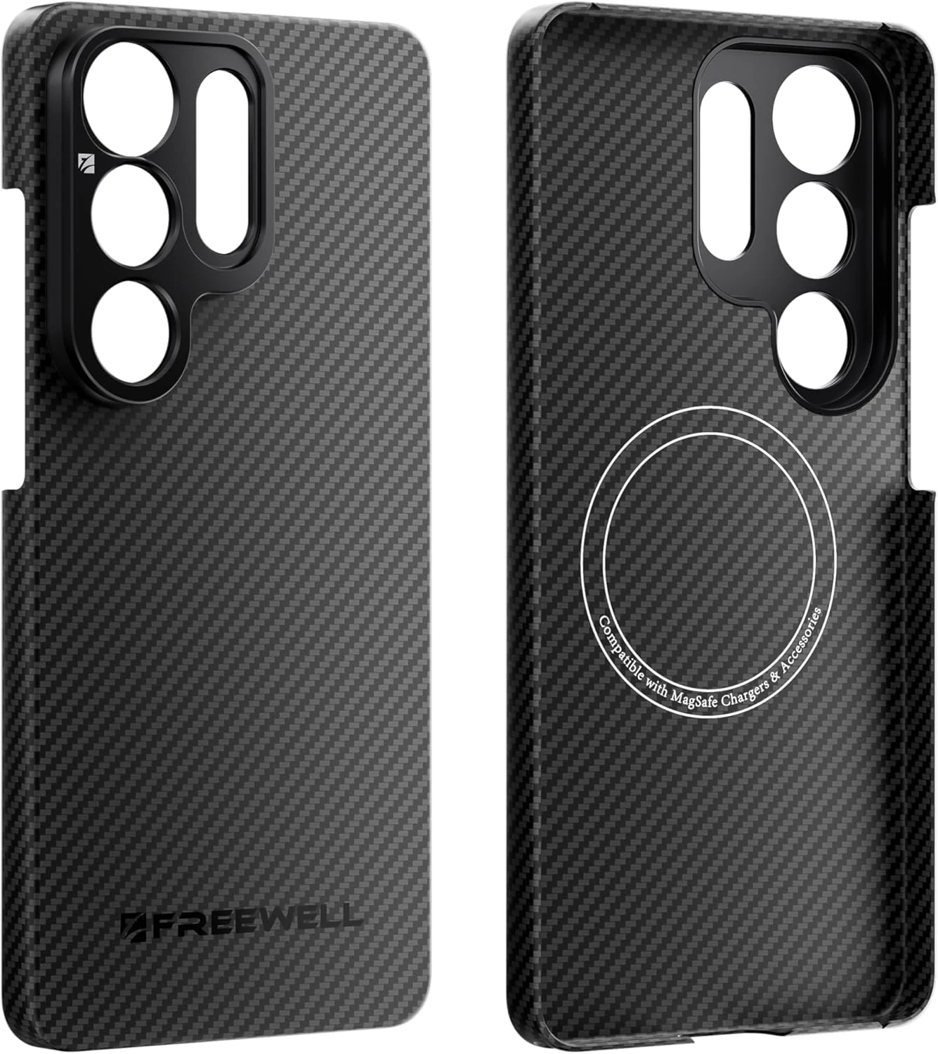 FREEWELL Pro Filmmaker Case for Samsung S26 Ultra – Magnetic Filter & 17mm Lens Mount, Kevlar Armor 5× Stronger Than Steel Black