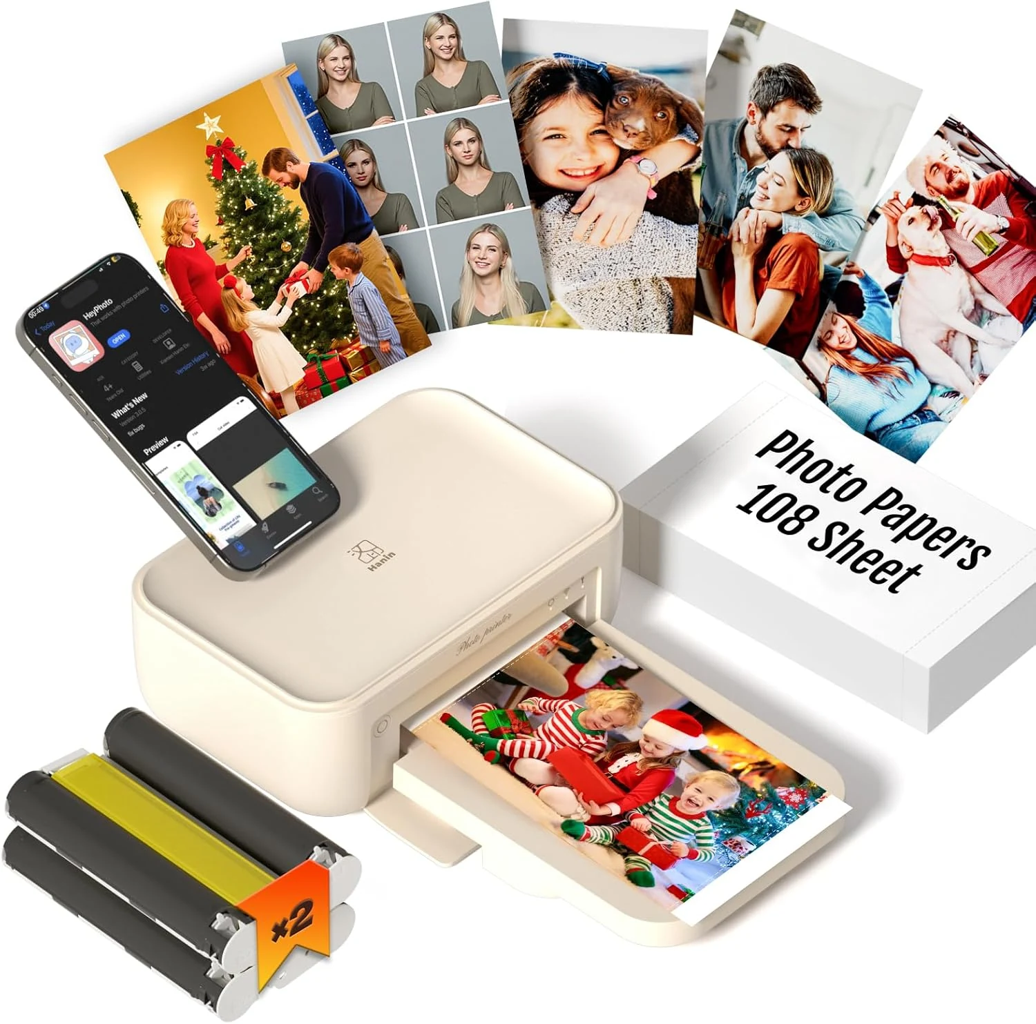 iDPRT 4x6 Photo Printer, CP4100 Instant Photo Printer for iPhone & Android