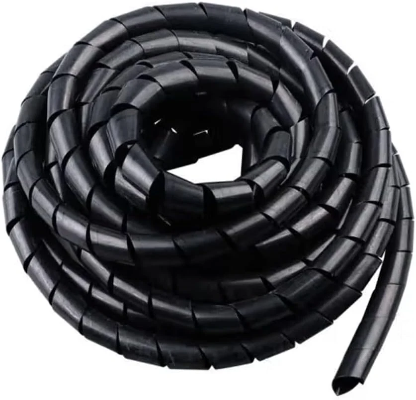 Tsurpcao Spiral Cable Wrap (20 Ft, 1/2-Inch, Black)
