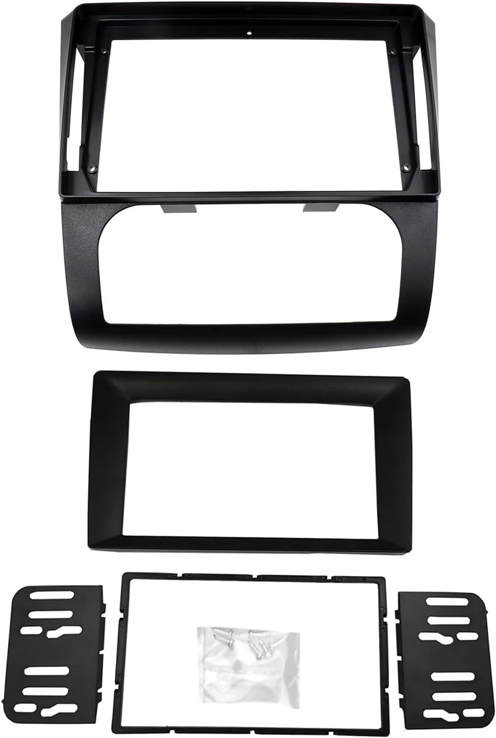 Radio Stereo Bezel for Nissan Altima 2006-2012 Dash Installation Mount Trim Kit Fits 9" and Double Din (Auto A/C)