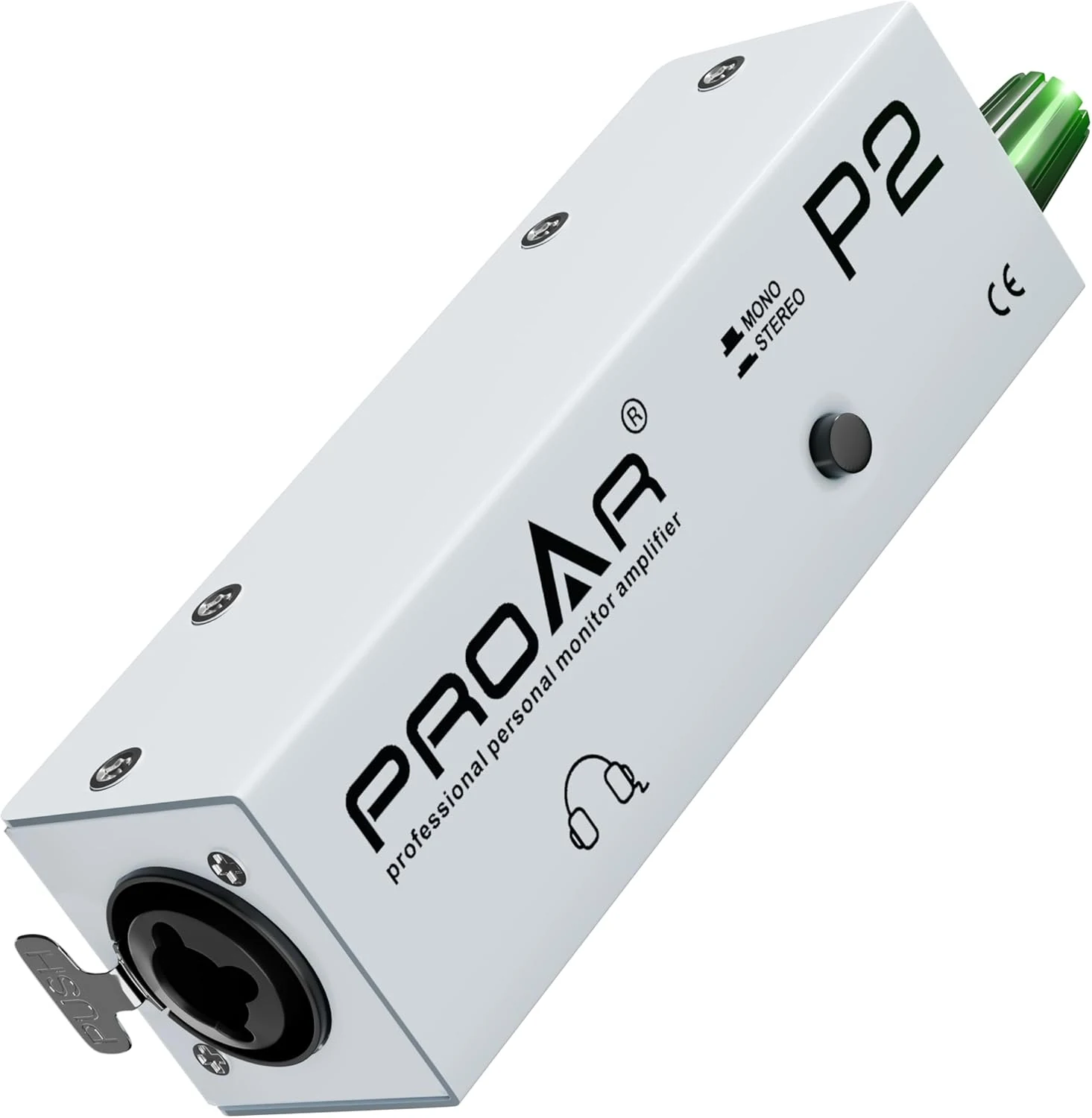 PROAR P2 Headphone Amplifier, Portable in Ear Monitor Amplifier with XLR/TRS Input 3.5mm Output