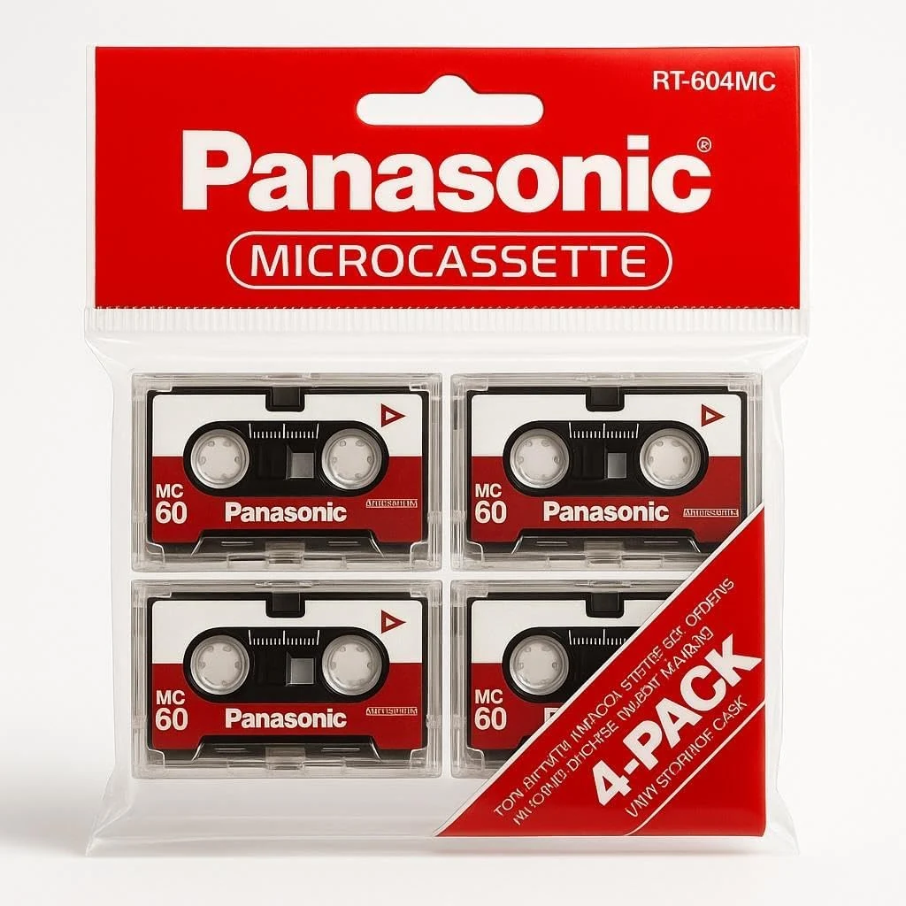 Panasonic Microcassette MC-60 4/pack