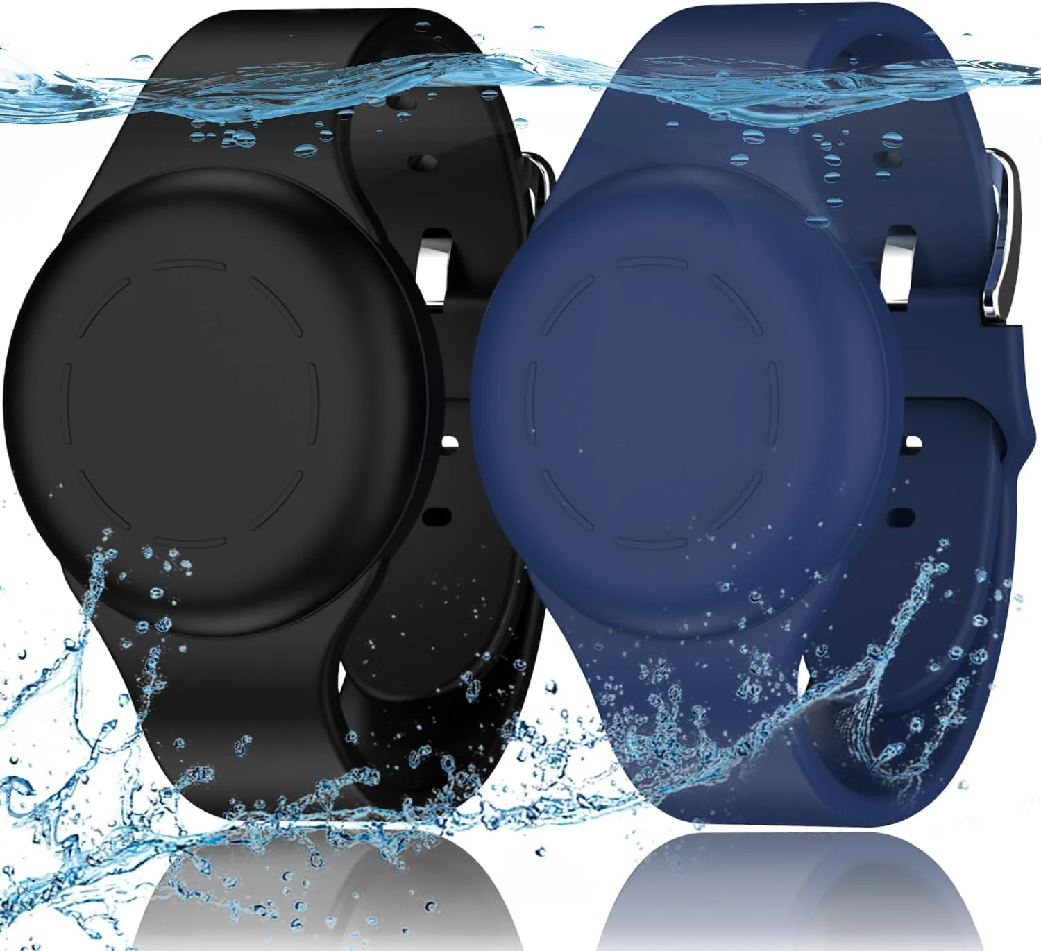 R-fun Waterproof AirTag Watch Bracelet for Kids, Compatible with Airtag (1st & 2nd Gen)