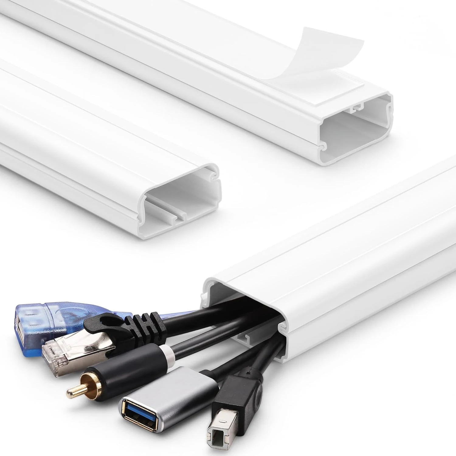 YCLYC TV Cord Hider (39 in cord covers for wall-mounted TVs)
