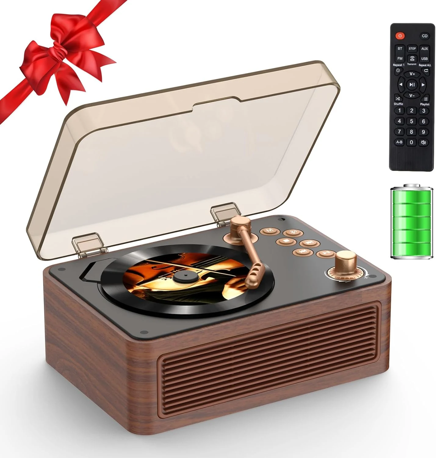 CD Player Portable Bluetooth: Kegaudio CD Players for Home with Speakers