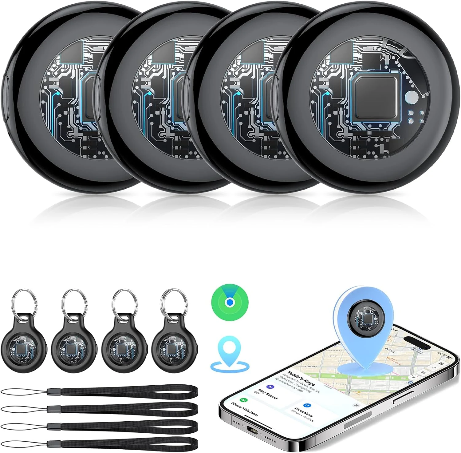 2026 New [Apple MFi Certified] Air Tracker Tags-4 Pack (iOS Only)