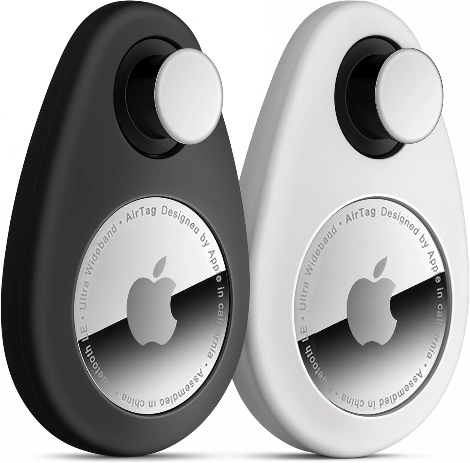 lulaven Airtag Holder for Kids Hidden 2 Pack, Air Tag Holder with Magnetic Lock Pin Anti-Removal Tool Required