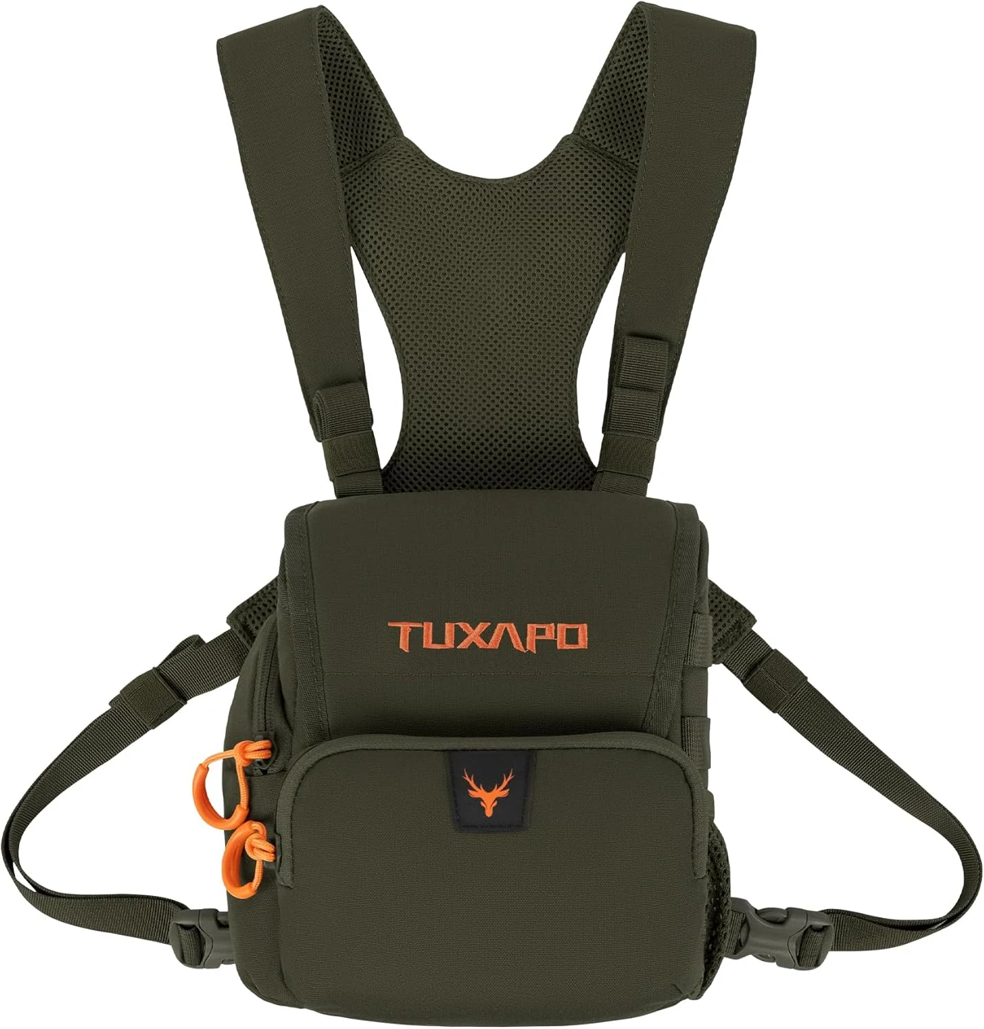 Binocular Harness Chest Pack with Rangefinder Pouch Bino Case for Hunting Hiking Shooting