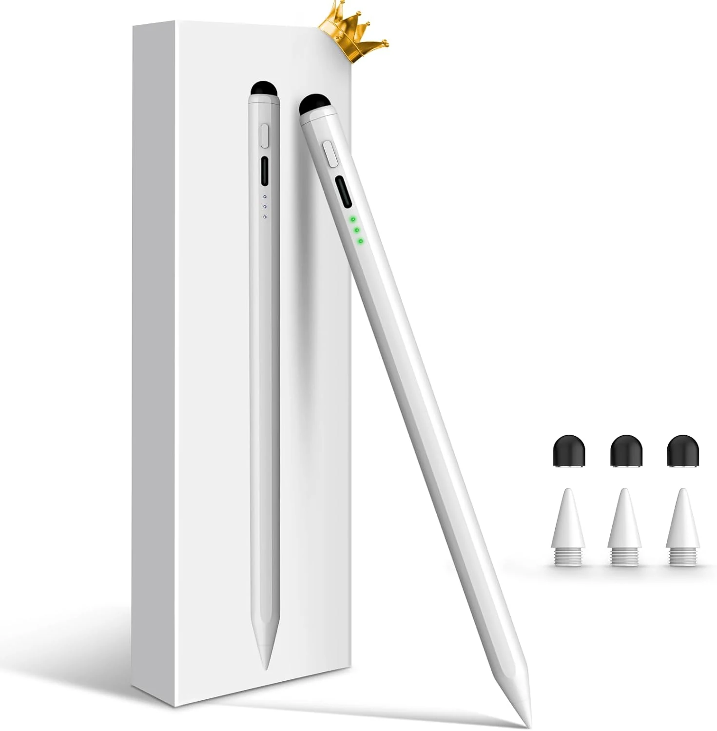 Pencil for Apple iPad 11th/10th/9th, 2X Fast Charge Stylus Pen for iPad