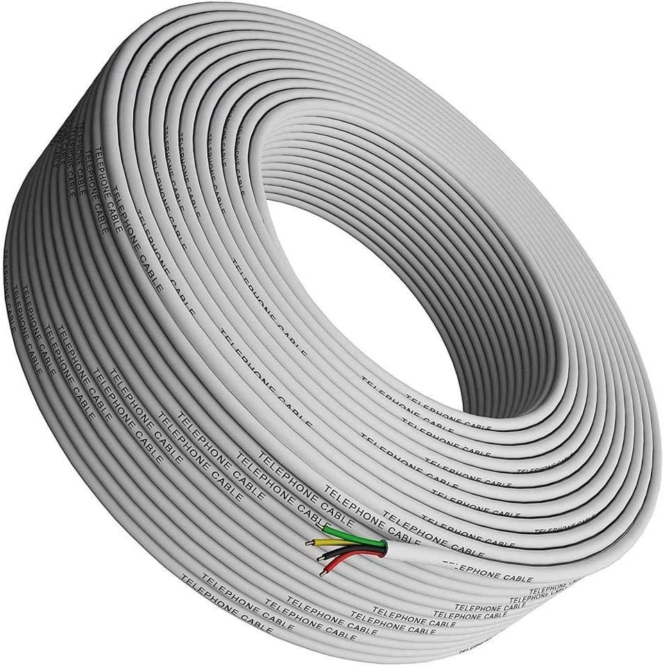 Phone Cable 300ft Rounded White Roll (100m Long) 4x1/0.4 26 review
