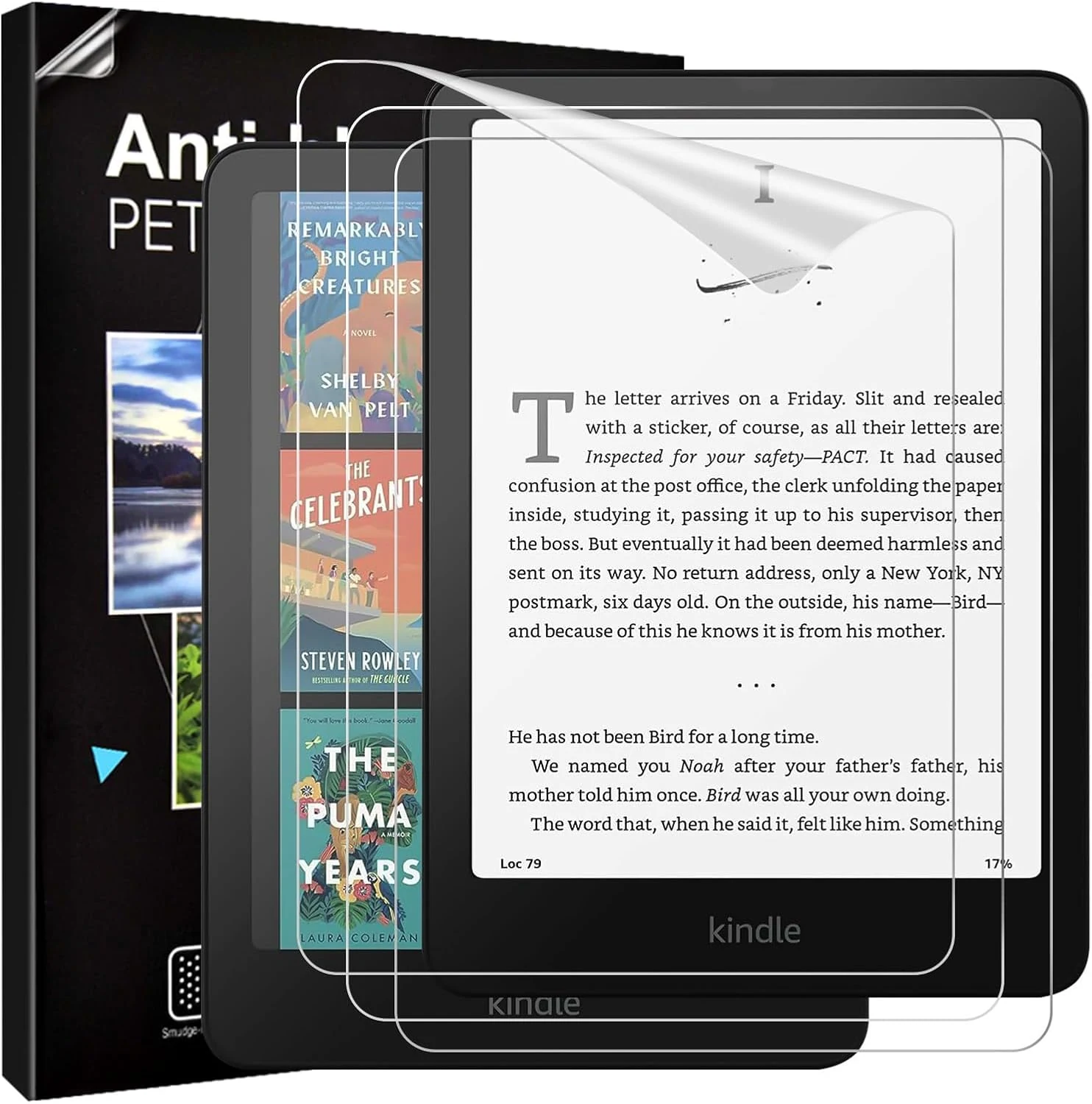 TiMOVO 3 Pack Screen Protector for All-new Amazon Kindle Paperwhite 7 Inch (12th Generation, 2024) and Kindle Colorsoft Signature Edition