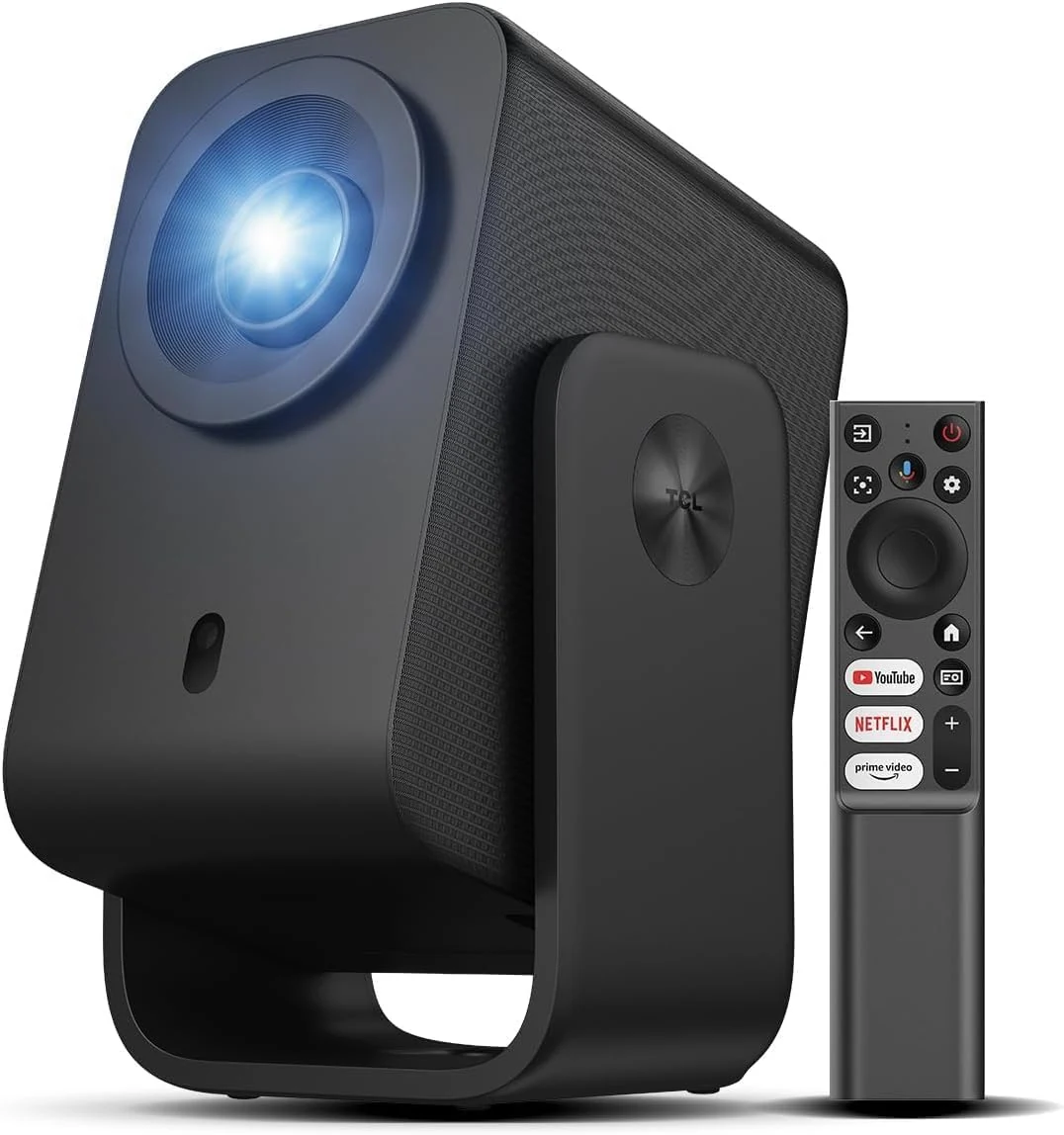 TCL C1 Smart Projector 4K Support, Compatible with Google TV, WiFi and Bluetooth