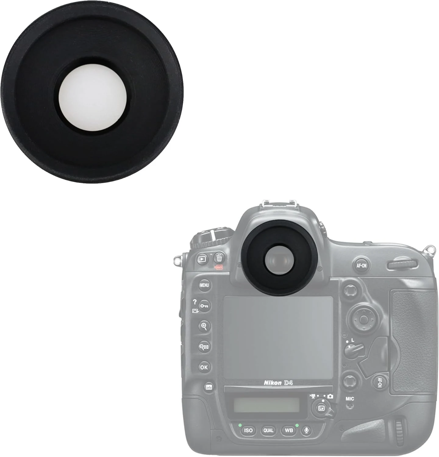 JJC Eyepiece Eyecup Eye Cup Viewfinder for Nikon D850 D500