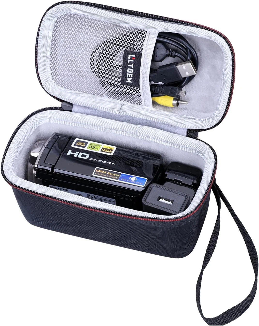 LTGEM Camcorder Case (Inside 6.4" x 2.8" x 3.3")