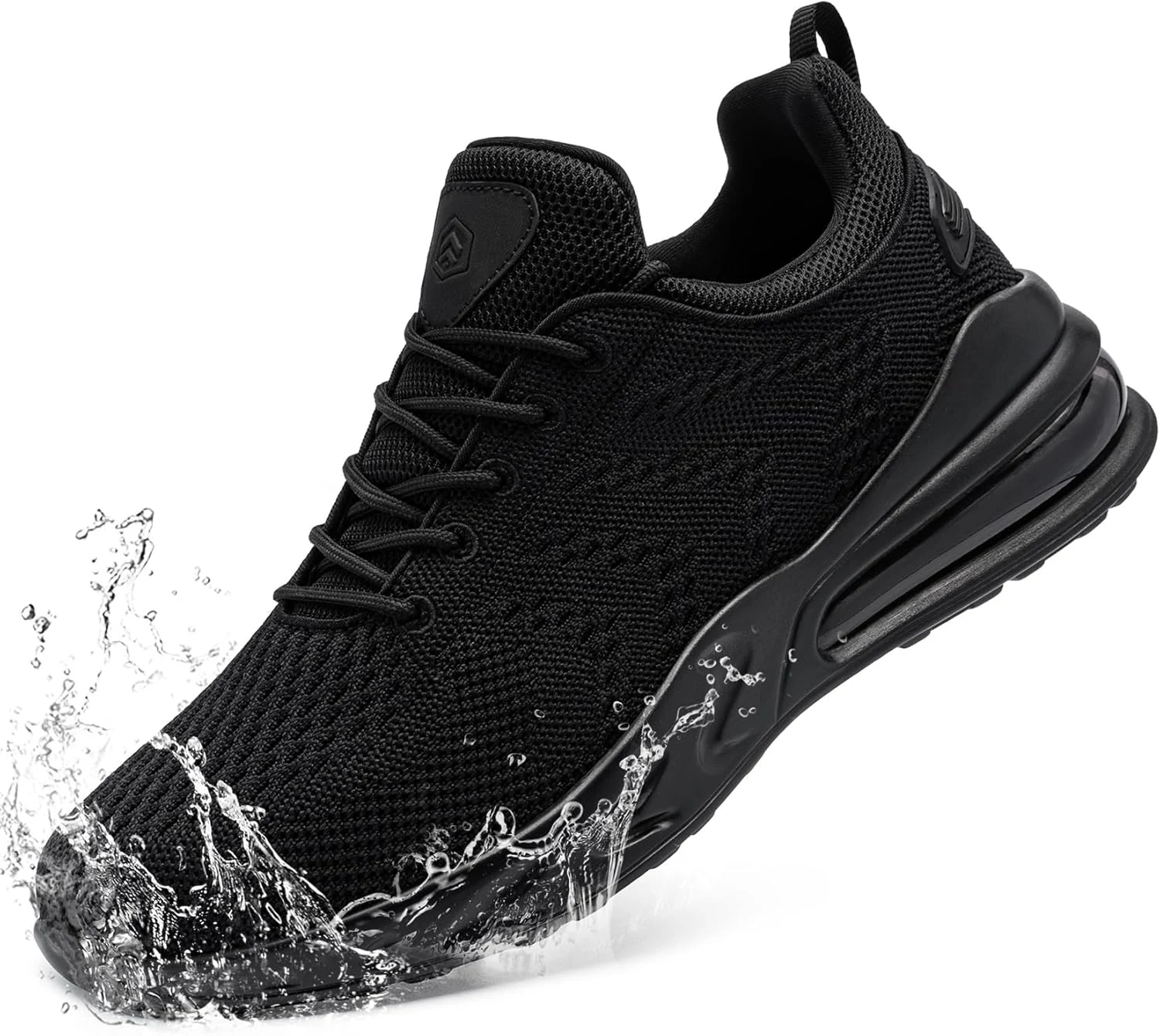 LARNMERN Men Non Slip Work Sneakers Water Resistant Food Service Zapatos Trabajo Antideslizantes Walking Shoes Waterproof Shoes Slip-on