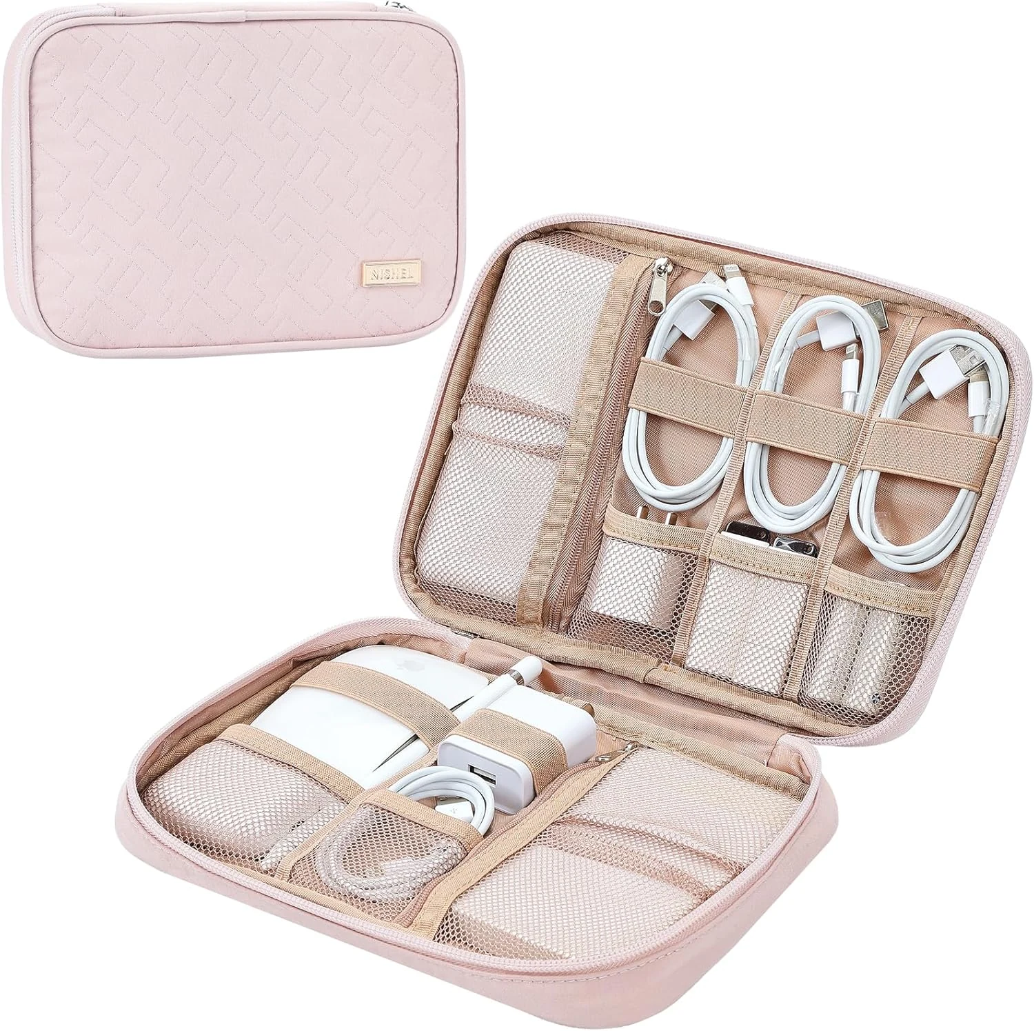 NISHEL Travel Cord Organizer Case, Tech Electronic Bag, Essentials for review