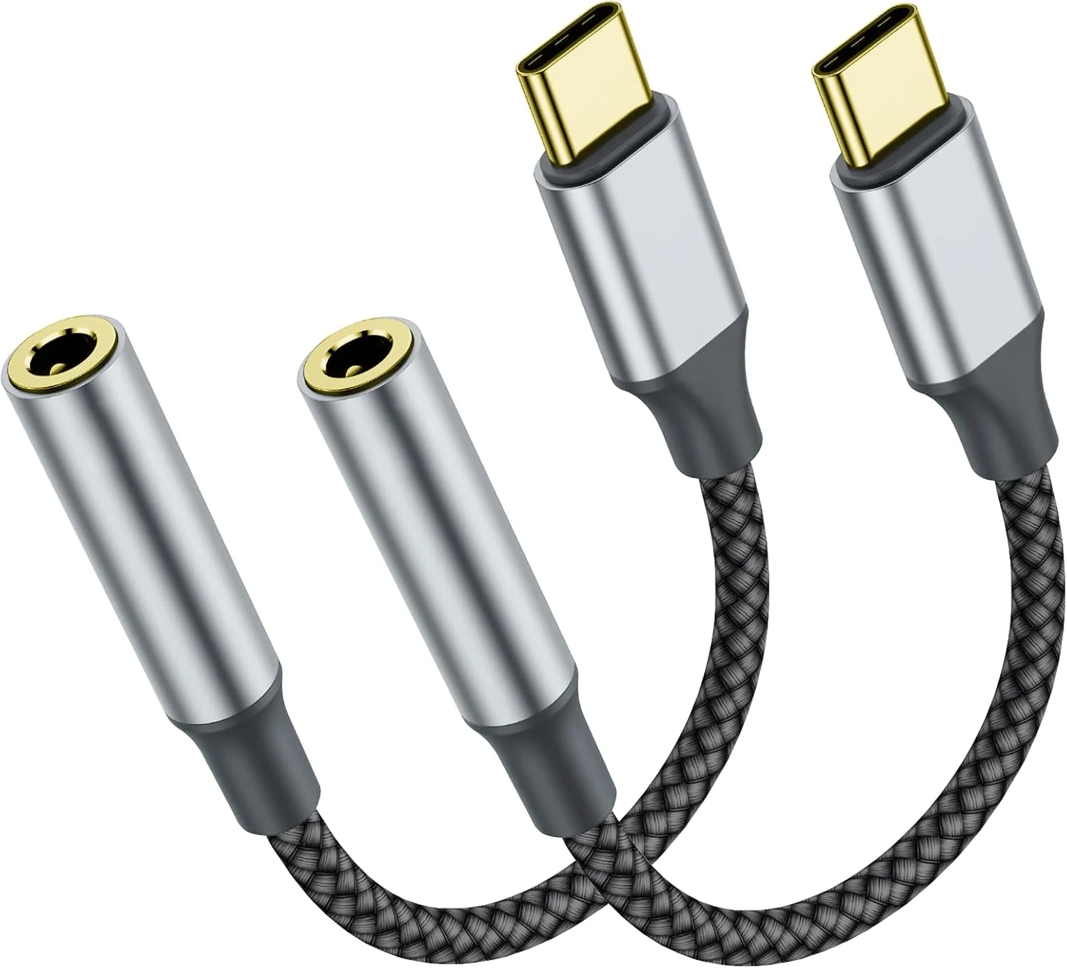 Welldiea USB-C to 3.5mm Headphone Jack Adapter, Type-C to 3.5mm Aux Adapter