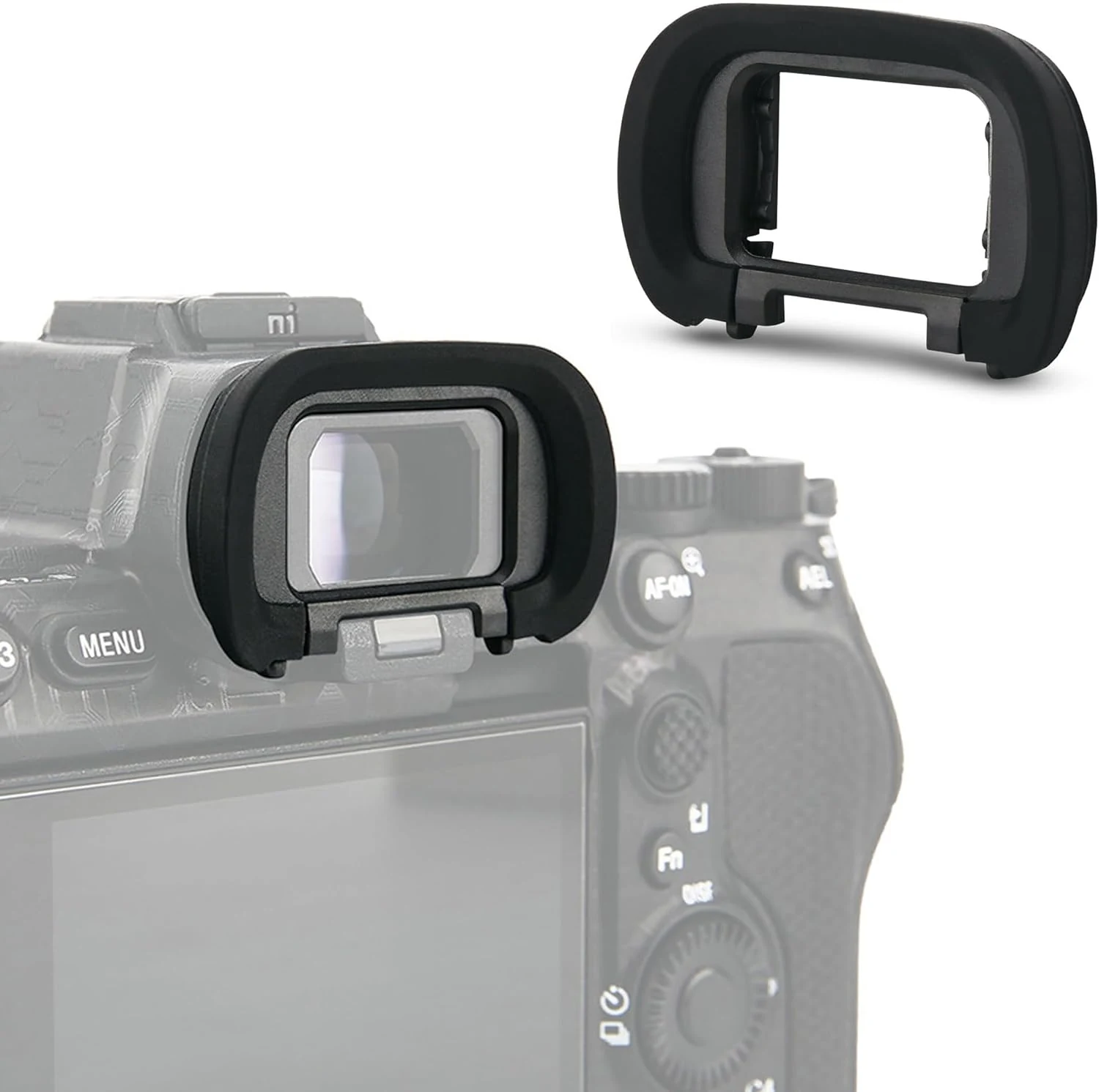 2 Pack Soft Silicon Camera Eyepiece Eyecup for Sony A7M5 A7 V A7 VI A9 III A7R V A7R6 A7R5 A7 IV A7M4 A7S III A1 A7V ILCE-1 A7SIII A7S3 (JJC)