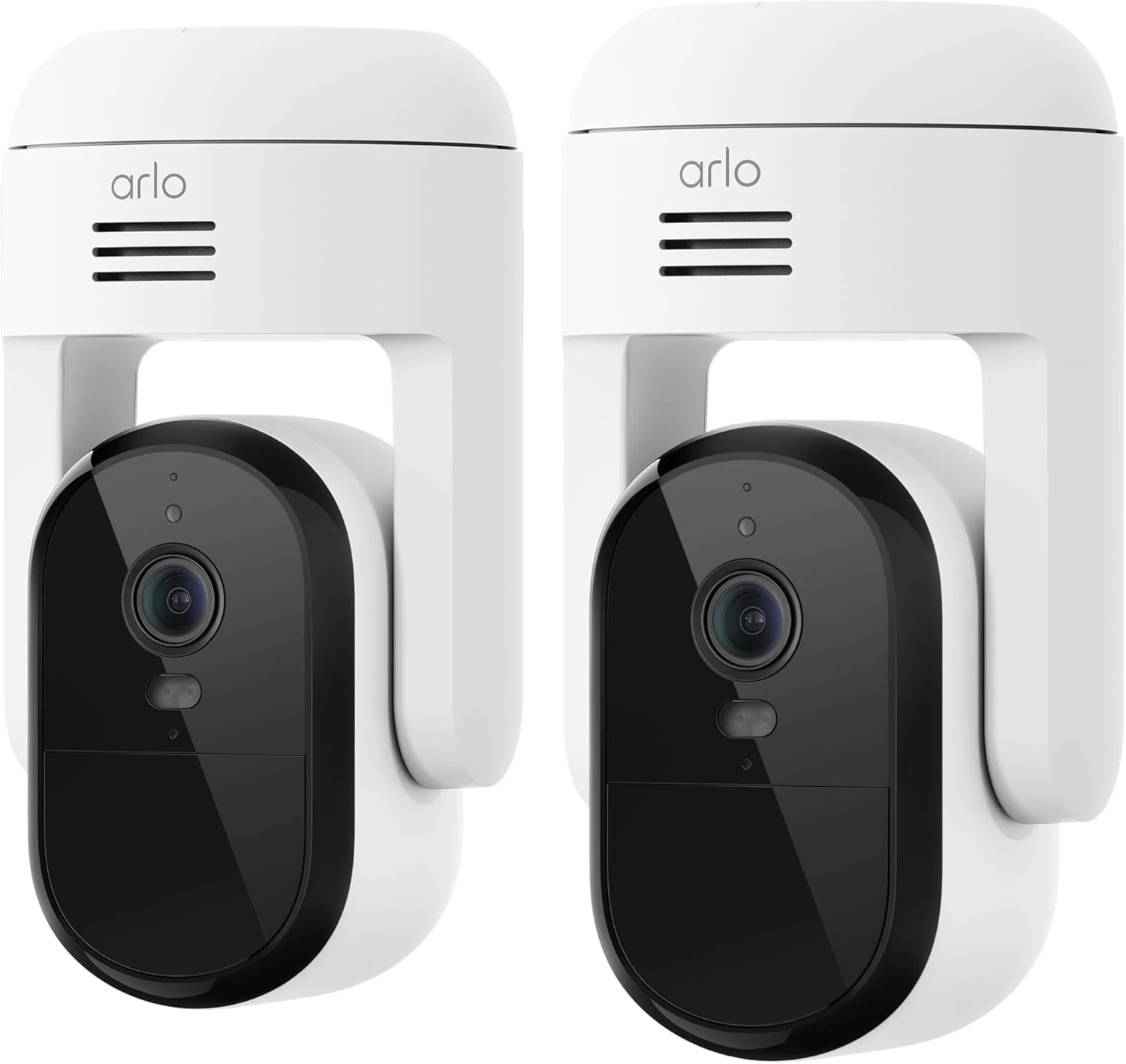 Arlo Essential Pan Tilt Security Camera 2K - Wired Plug-in Power Outdoor Camera