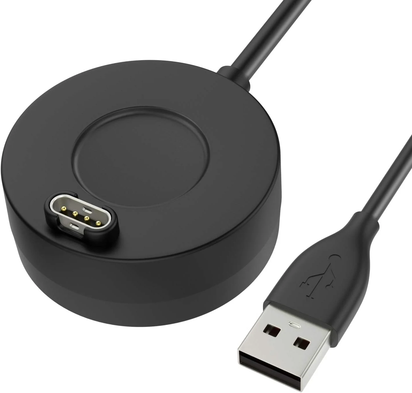 MoKo Charger Dock Compatible with Garmin Vivoactive 6/5/4/3/Venu/Fenix 8/7/7 Pro/7S/7S Pro/7X/6/6S/6X/5/5S/5X/Forerunner 970/570/745/Instinct/Venu 4/3/2, USB Data Sync Charging Station, Black