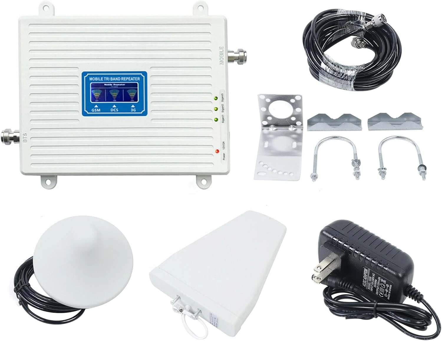 Cell Phone Signal Booster 900/1800/2100MHz 2G/3G/4G Tri Band GSM DCS